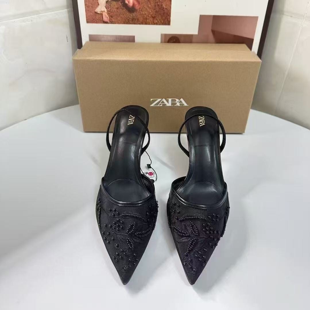 Zara mesh beaded ladies heel - Image 2